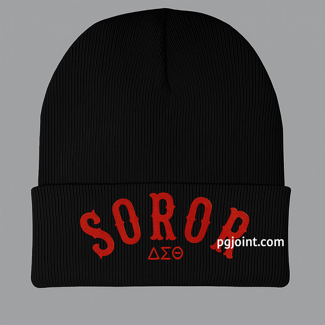 Soror embroidered beanie Delta Sigma Theta