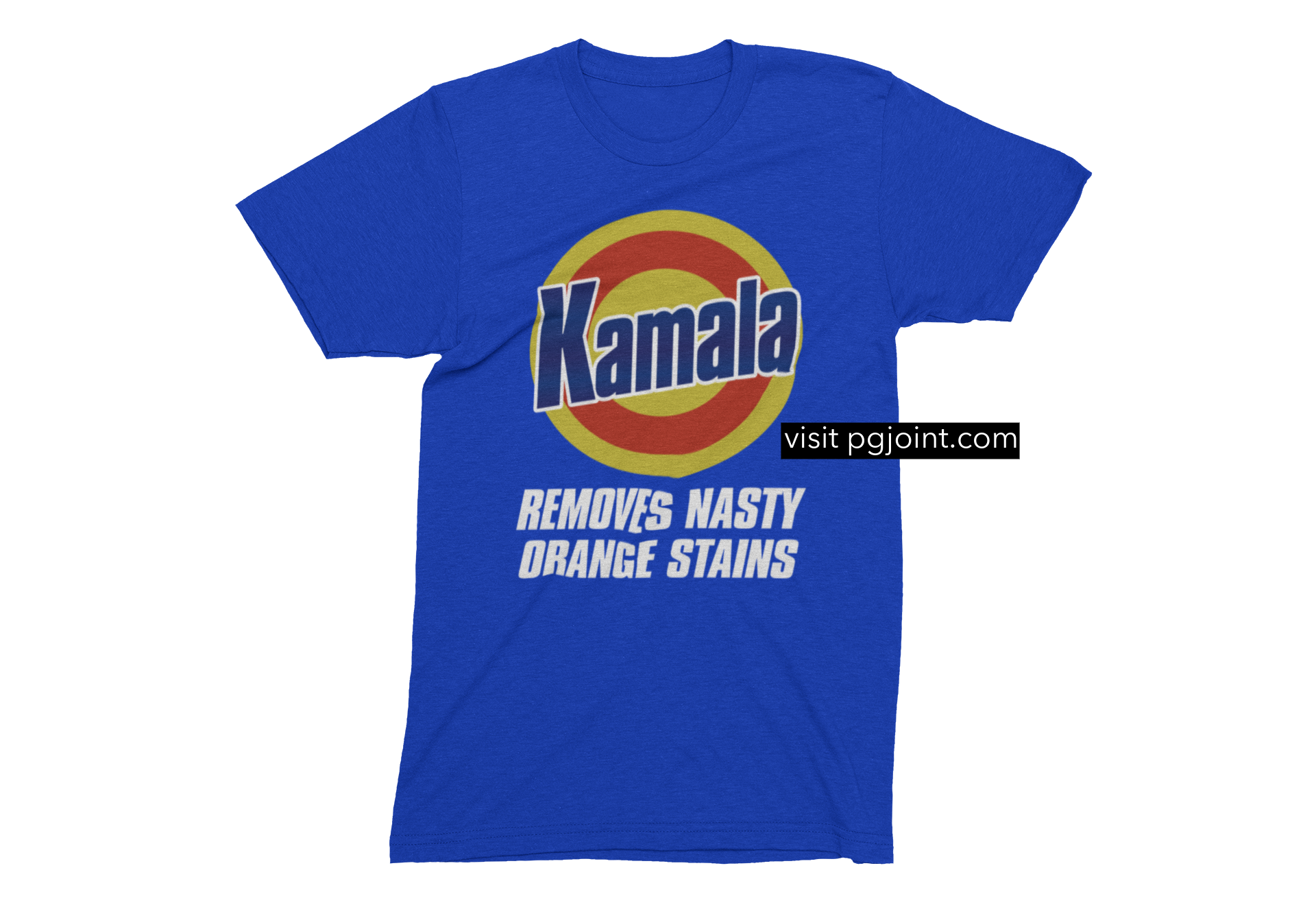 Kamala removes orange tshirt