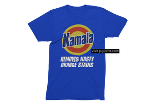 Kamala removes orange tshirt