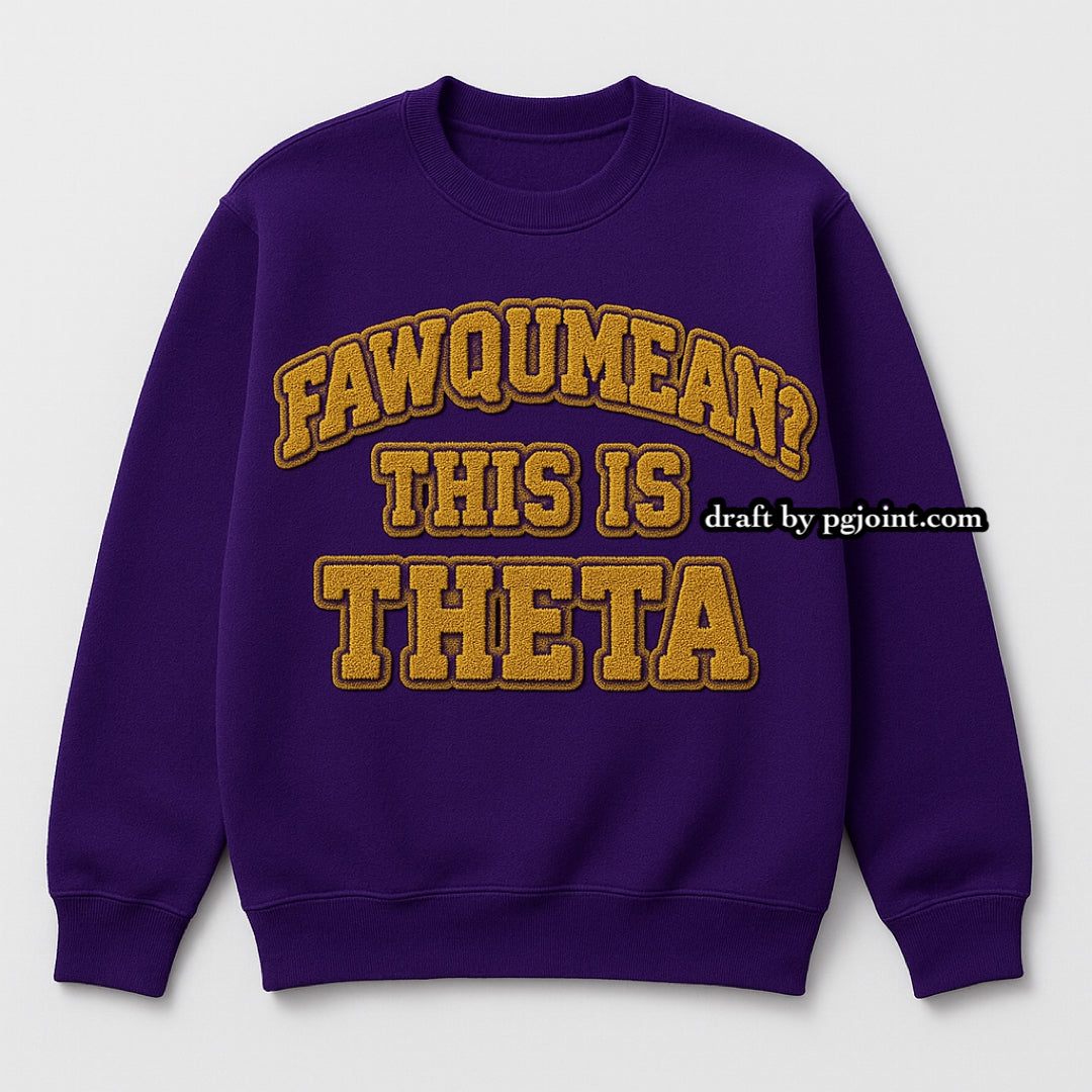 Theta Chenille sweatshirt