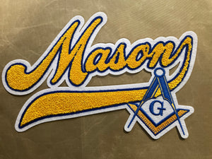 Mason chenille patch