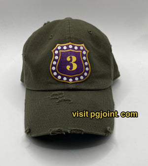 Omega Psi Phi Embroidered line hat crest