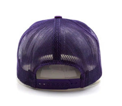 Purple on purple ΩΨΦ trucker hat Omega Psi Phi