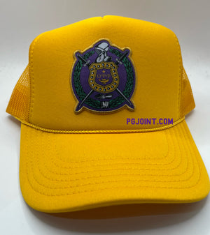 Omega Shield trucker hat