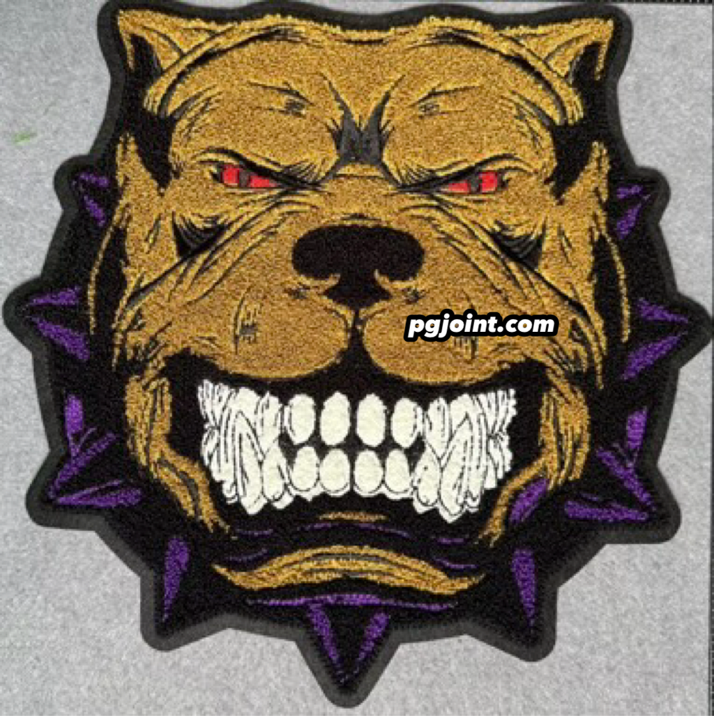 Resolute dog chenille patch