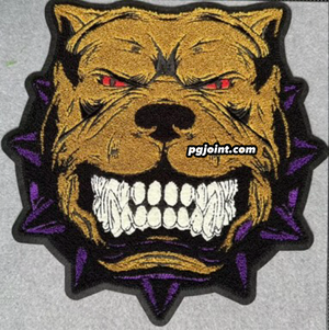 Resolute dog chenille patch