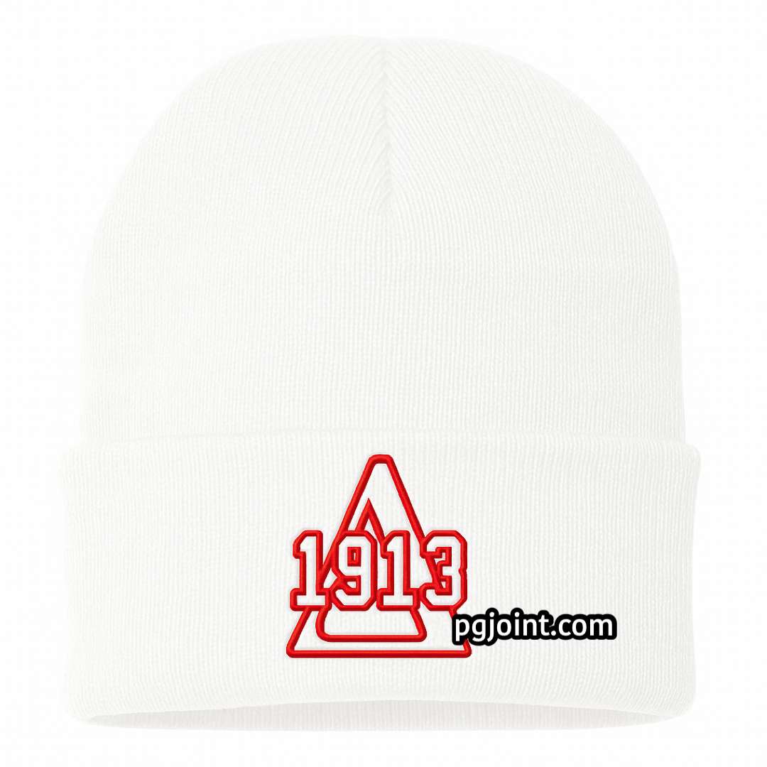 Delta 1913 embroidered beanie