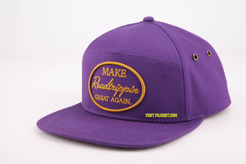 Make Roadtrippin Great Again 7 panel snapback