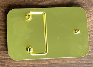 Don’t Throw up the Hooks belt buckle