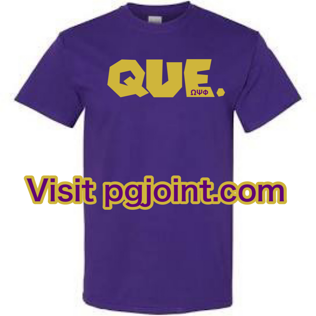 QUE T-shirt Omega Psi Phi