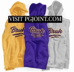 Embroidered BRUH Hoodie Omega Psi Phi