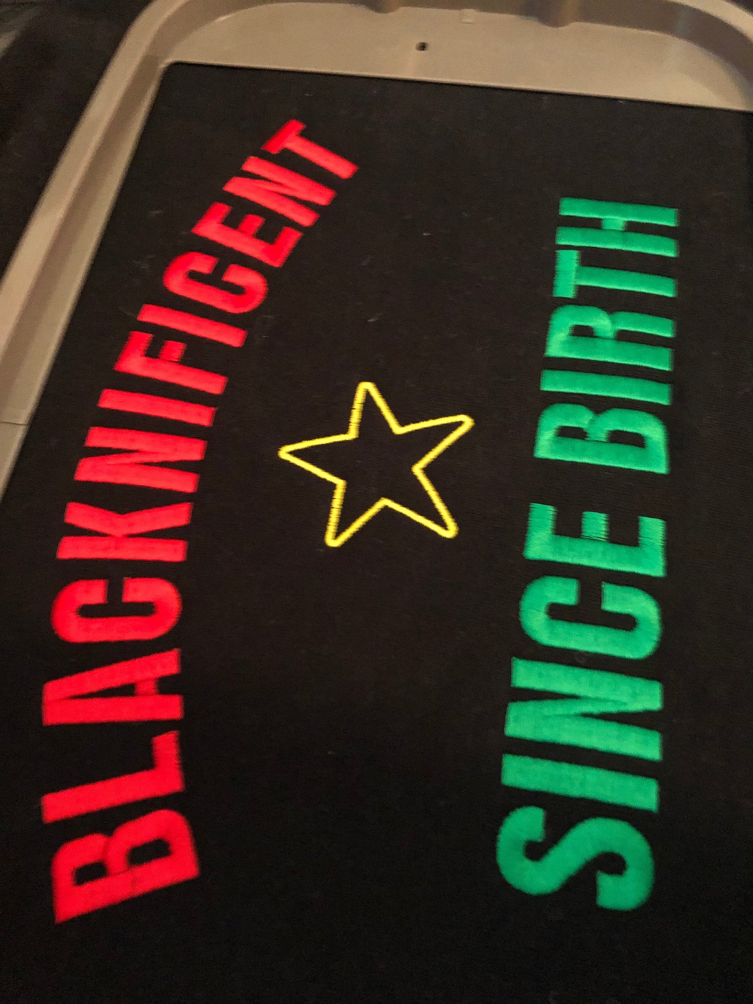 Blacknificent Embroidered Letterman jacket