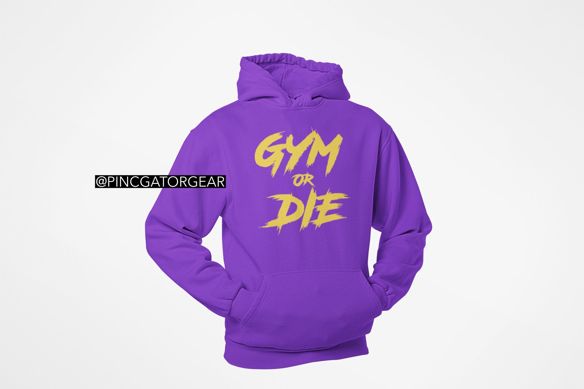 Embroidered Gym or Die Custom Hoodie