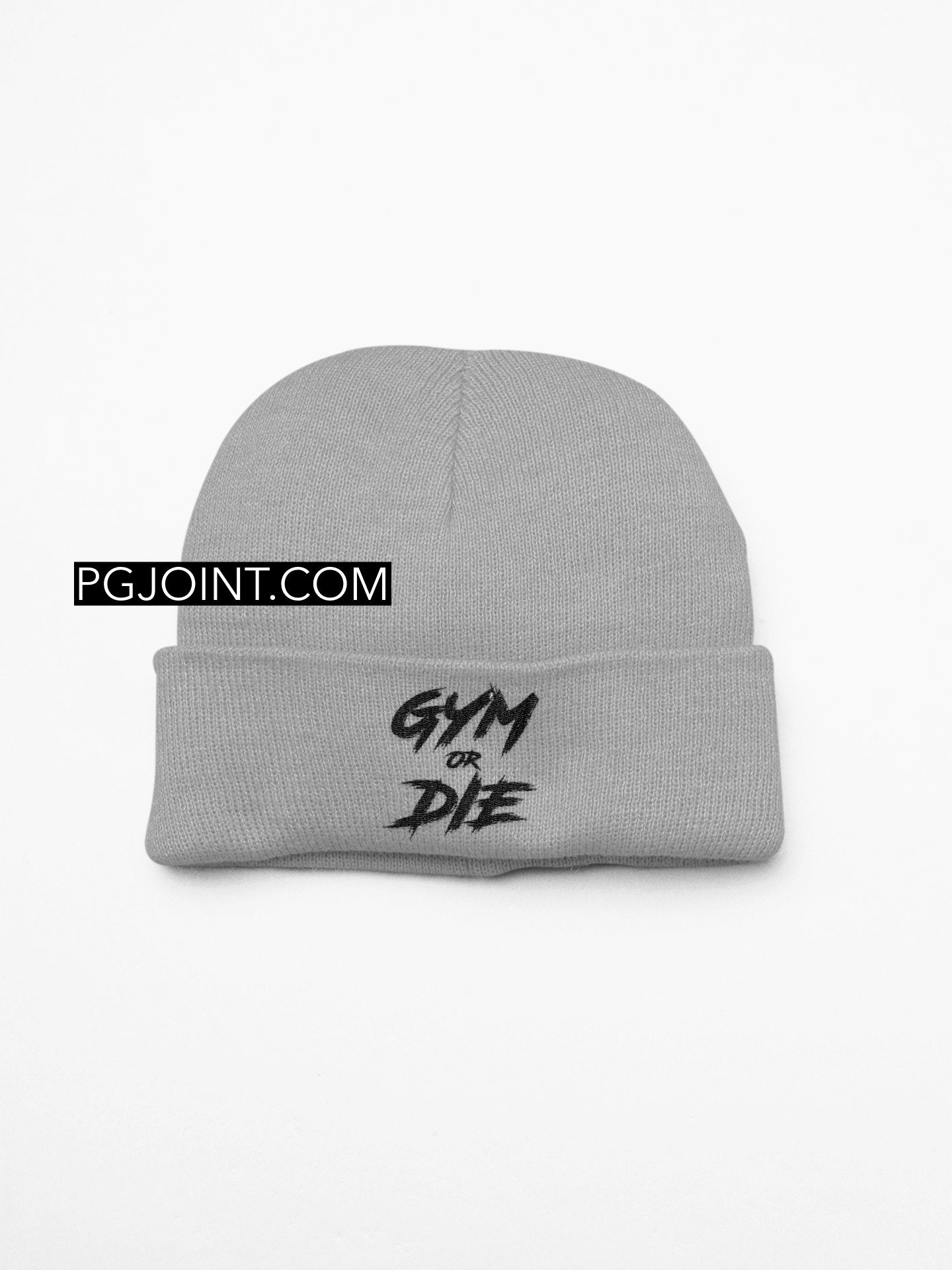 Gym or Die embroidered beanie