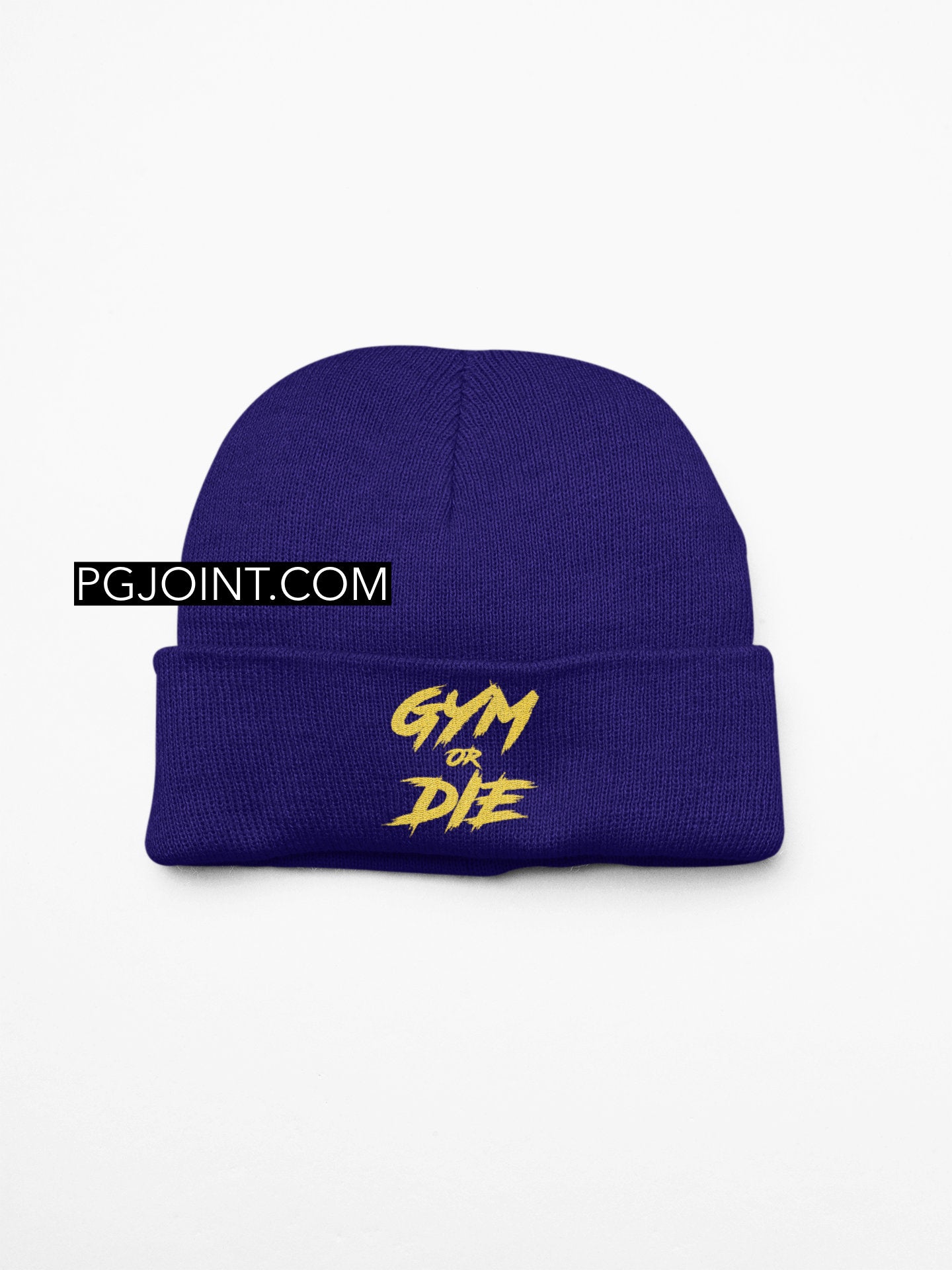 Gym or Die embroidered beanie