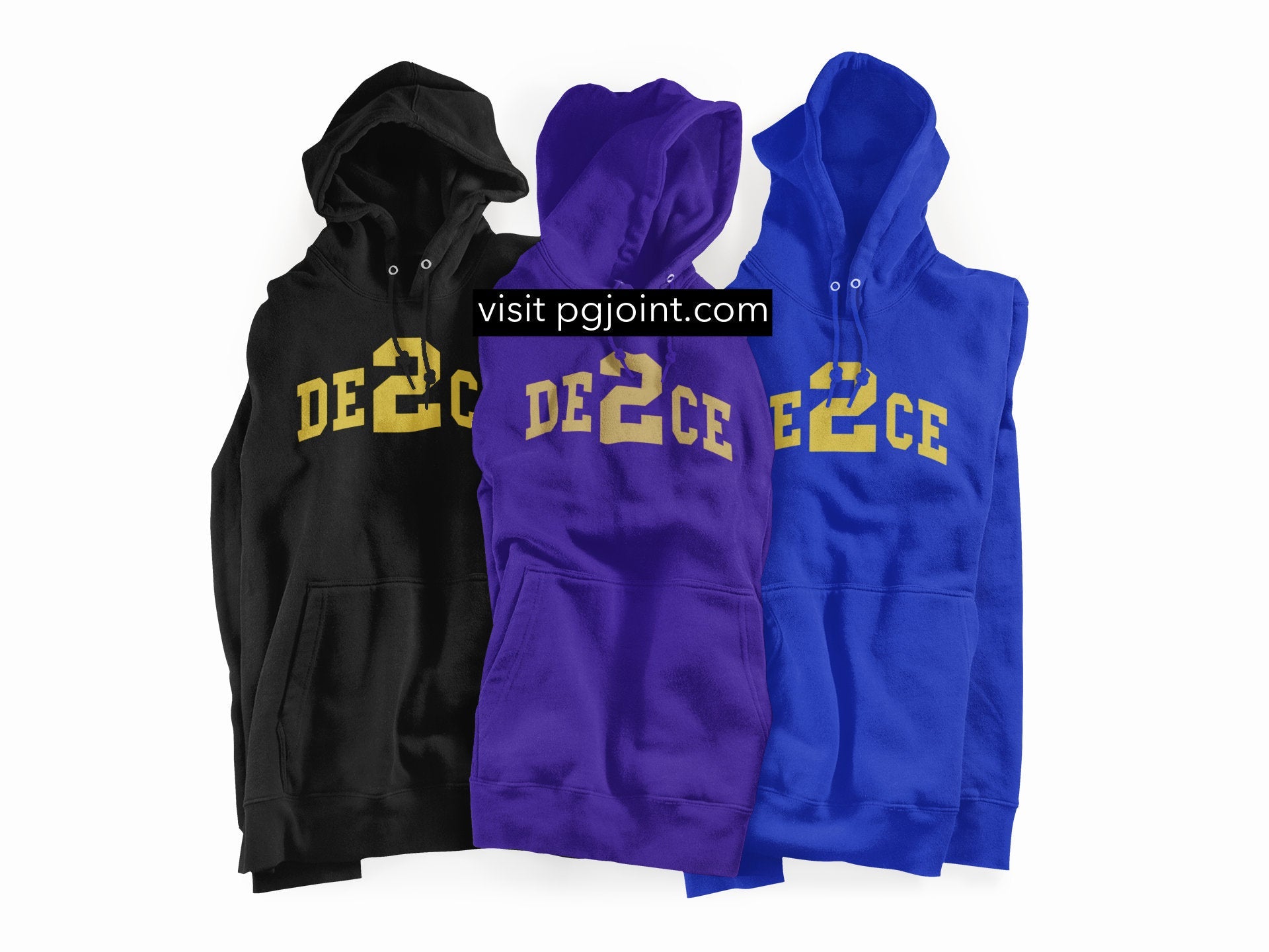 Deuce embroidered hoodie or sweatshirt