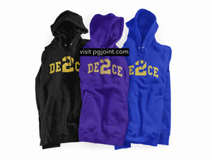 Deuce embroidered hoodie or sweatshirt