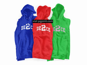 Deuce embroidered hoodie or sweatshirt