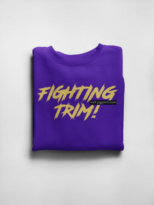 Embroidered Fighting Trim Sweatshirt or hoodie only for Omega Psi Phi members