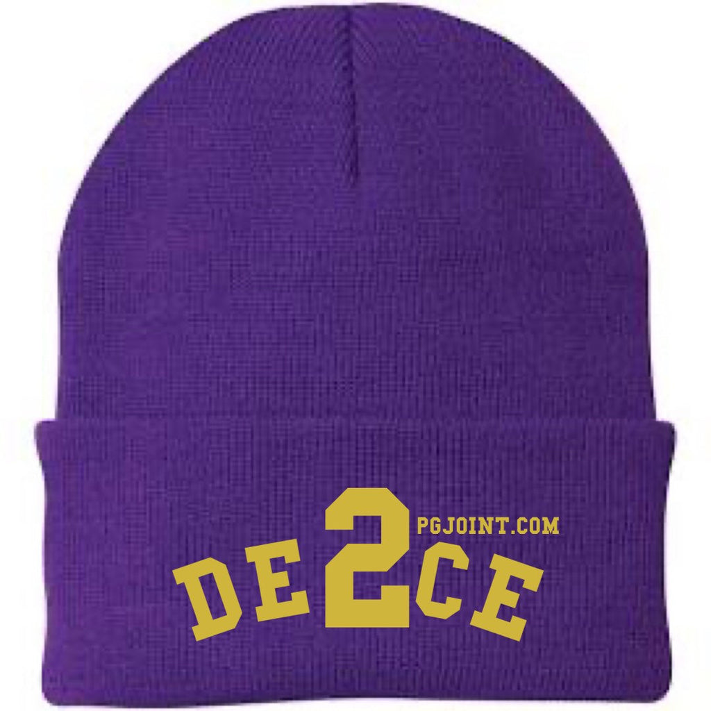 Deuce embroidered beanie