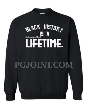 Embroidered Black History sweatshirt or hoodie