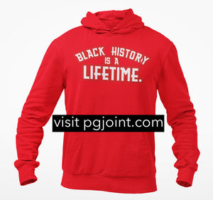 Embroidered Black History sweatshirt or hoodie