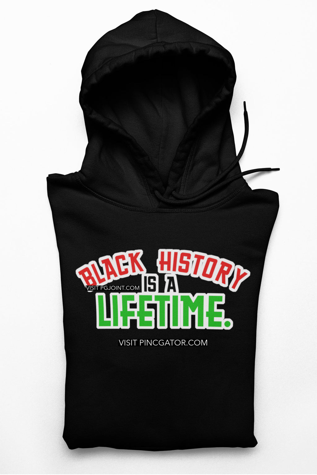 Black History is a Lifetime embroidered Hoodie