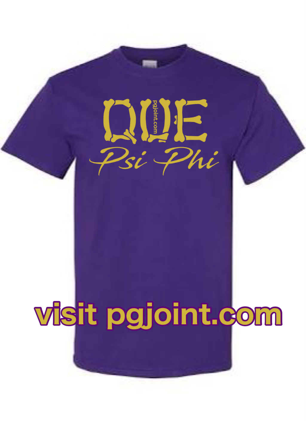 Que Psi Phi Bones T-shirt