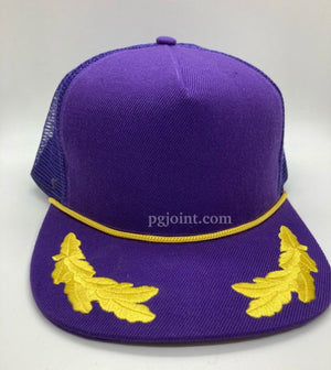 Blank Purple and gold Captain Cap