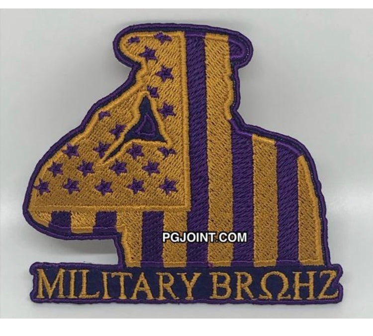 4x4 military Bruhz embroidered patch