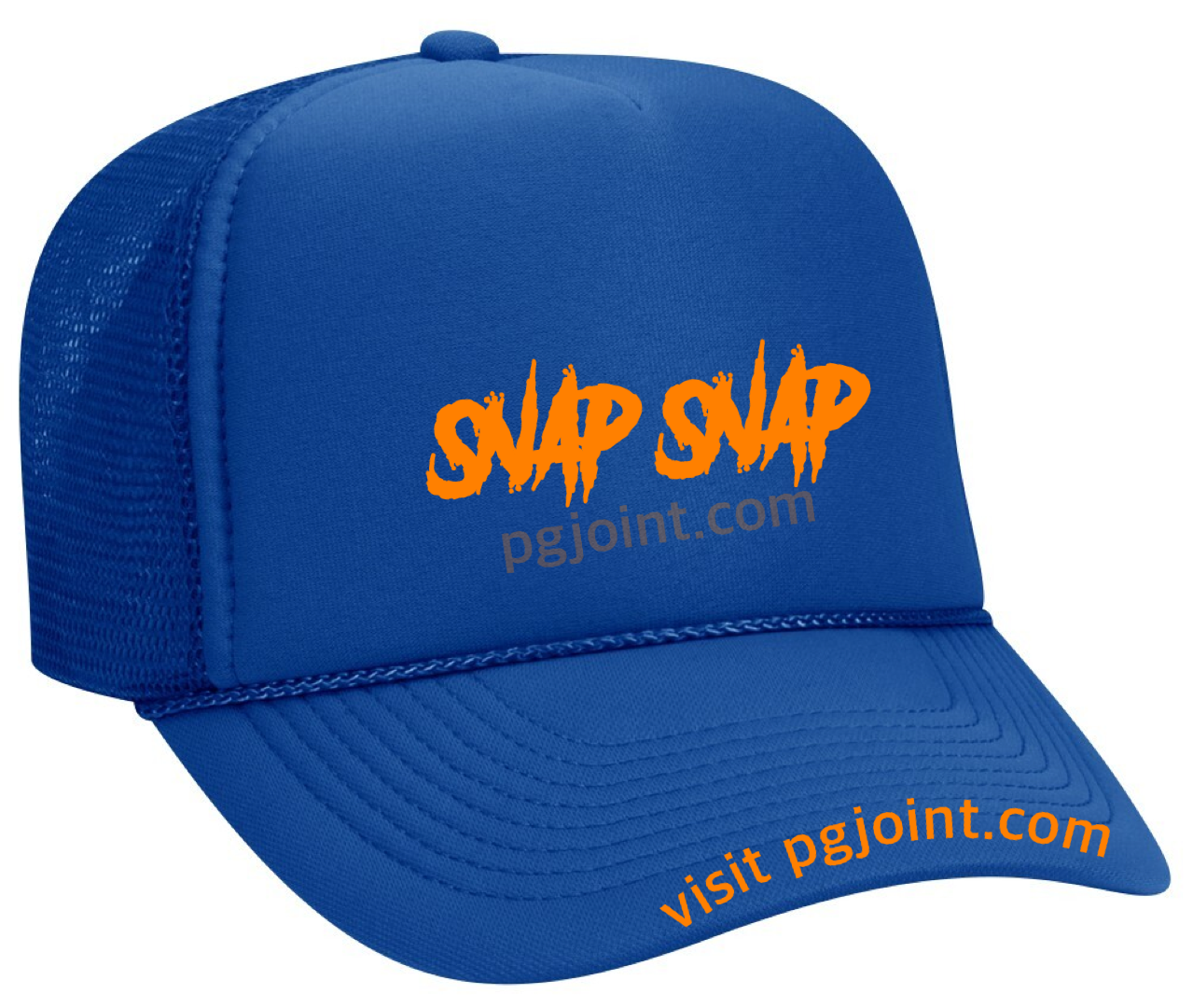 Embroidered 3D Snap Snap trucker hat