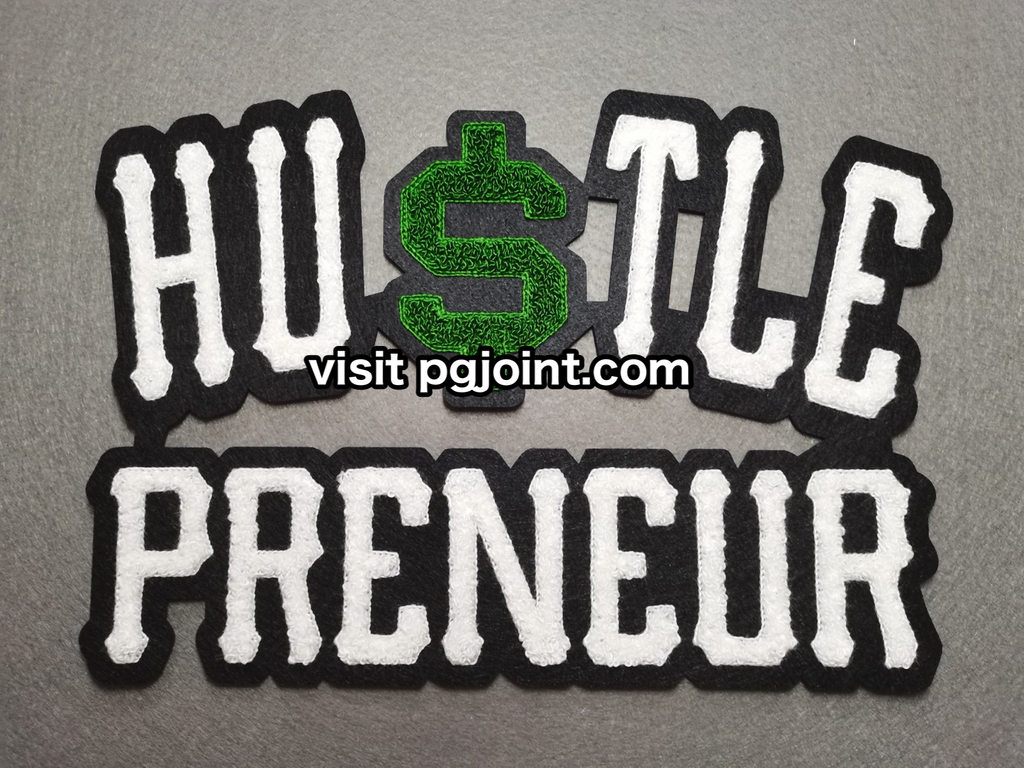 Hustlepreneur chenille patch