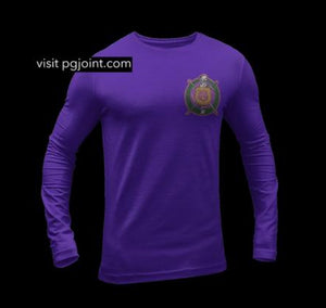 Dri Fit long sleeve Omega Psi Phi shield shirt