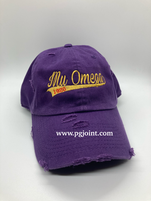 Chapter embroidered vintage dad hat Omega Psi Phi