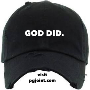 God Did embroidered dad hat