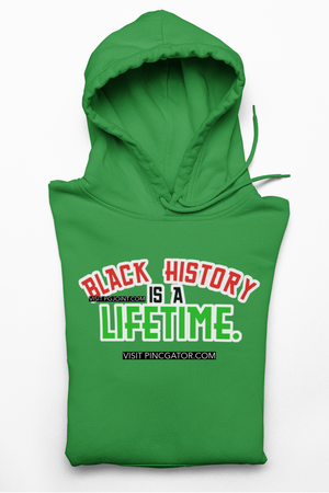 Black History is a Lifetime embroidered Hoodie