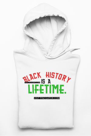 Black History is a Lifetime embroidered Hoodie