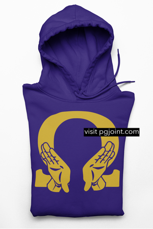 Que Hook embroidered hoodie Omega Psi Phi