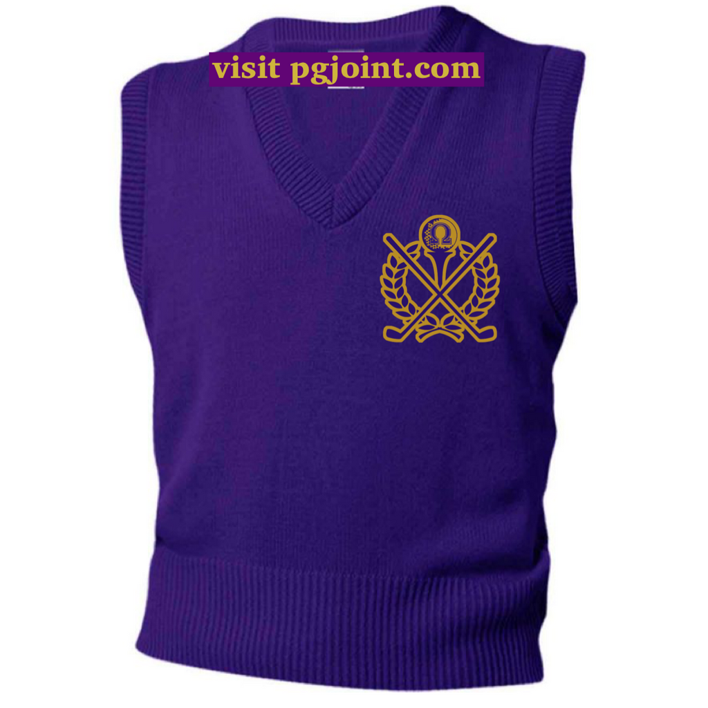 Golf V-neck Sweater for Omega Psi Phi